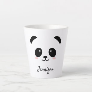 Kawaii-Panda gegenüber personalisiert Milchtasse