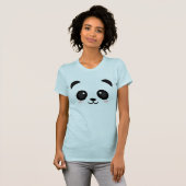 Kawaii Panda-Gesichts-Shirt T-Shirt (Vorne ganz)