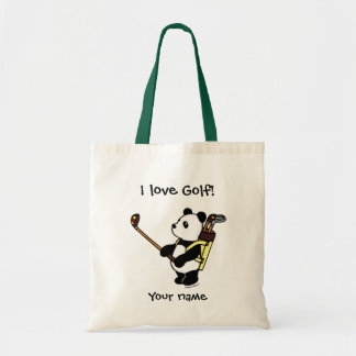 Kawaii Panda-Golfspieler Tragetasche
