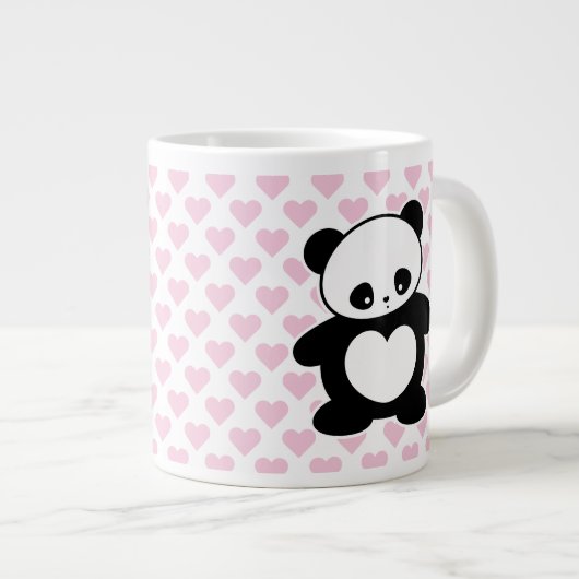 Kawaii Panda Jumbo-Tasse (Vorderseite Rechts)