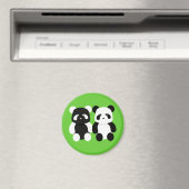 Kawaii-Panda-Kumpels Magnet (In Situ (Geschirrspüler))