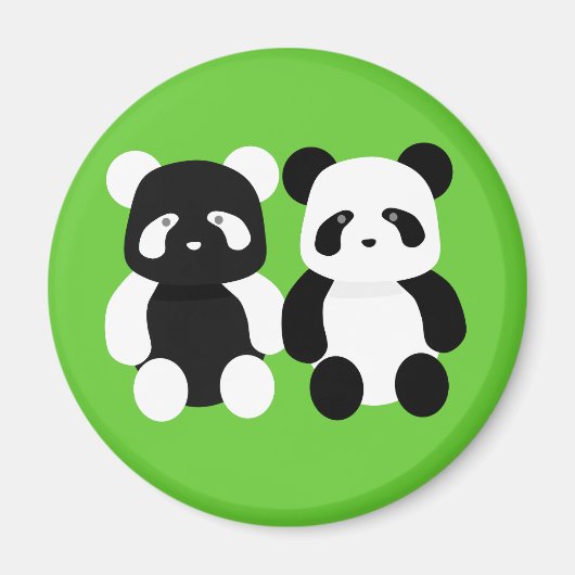 Kawaii-Panda-Kumpels Magnet (Vorne)