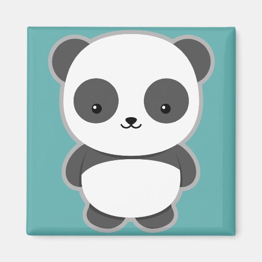 Kawaii Panda Magnet (Vorne)