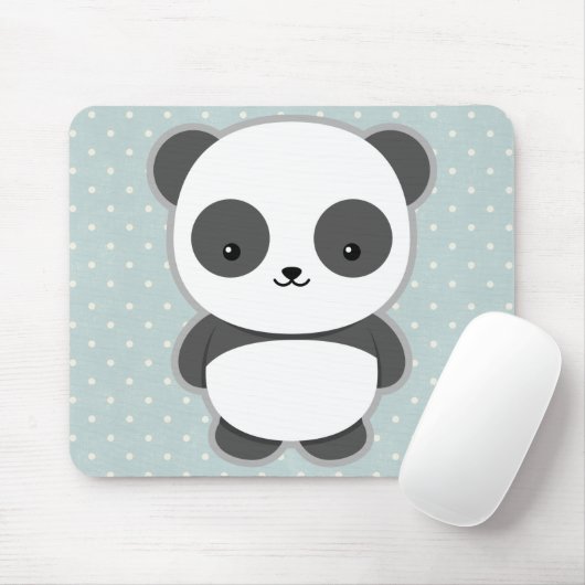 Kawaii Panda Mousepad (Mit Mouse)
