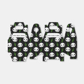 Kawaii Panda Muster Bamboo in Schwarz-weiß grün Geschenkschachtel (Ungefaltet)
