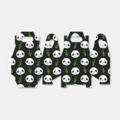Kawaii Panda Muster Bamboo in Schwarz-weiß grün Geschenkschachtel (Ungefaltet)