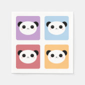 Kawaii Panda Muster für mehrfarbige Pop Serviette (Vorderseite)