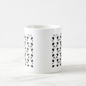Kawaii Panda Muster in Schwarzweiß Kaffeetasse (Mittel)