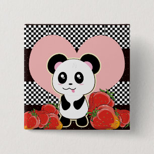 Kawaii Panda niedlich Button