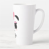 Kawaii Panda niedliche Wimpern personalisiert Milchtasse (Rechts)