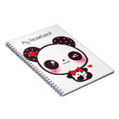 Kawaii Panda Notizblock (Rechte Seite)