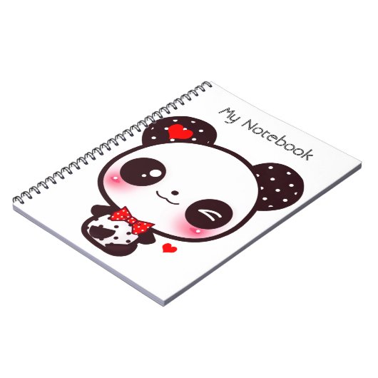 Kawaii Panda Notizblock (Linke Seite)