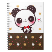 Kawaii Panda Notizblock (Vorderseite)
