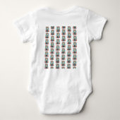 Kawaii Panda Pajama Party Cosy Sleepover Ästhetik Baby Strampler (Rückseite)