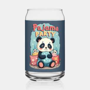 Kawaii Panda Pajama Party Cosy Sleepover Ästhetik Dosenglas