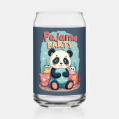 Kawaii Panda Pajama Party Cosy Sleepover Ästhetik Dosenglas (Rückseite)
