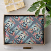 Kawaii Panda Pajama Party Cosy Sleepover Ästhetik Seidenpapier (Geschenk)