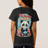 Kawaii Panda Pajama Party Cosy Sleepover Ästhetik T-Shirt (Rückseite)