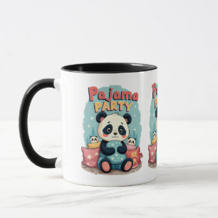 Kawaii Panda Pajama Party Cosy Sleepover Ästhetik Tasse
