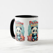 Kawaii Panda Pajama Party Cosy Sleepover Ästhetik Tasse (Vorderseite Links)