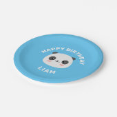 Kawaii Panda Pappteller (Schrägansicht)