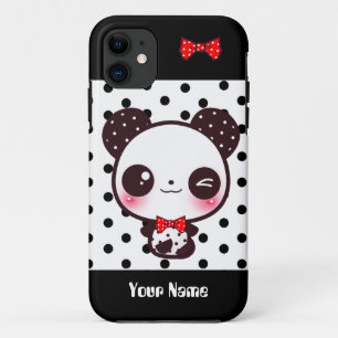 Kawaii Panda - personalisiert iPhone 11 Hülle
