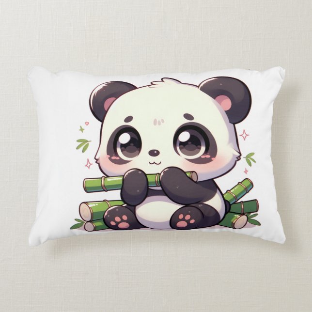 Kawaii Panda Pillow Dekokissen (Vorderseite)