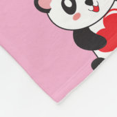 Kawaii Panda Plush Blanket für Kinder Fleecedecke (Ecke)
