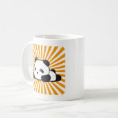 Kawaii Panda-Poporange Kaffeetasse (Vorderseite Links)