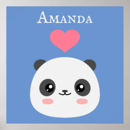 Kawaii Panda Poster