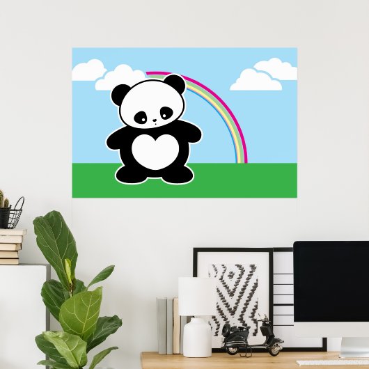 Kawaii Panda Poster (Heimbüro)