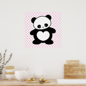 Kawaii Panda Poster (Küche)