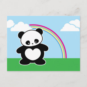 Kawaii Panda Postkarte