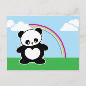 Kawaii Panda Postkarte (Vorderseite)