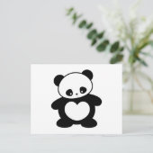 Kawaii Panda Postkarte (Stehend Vorderseite)