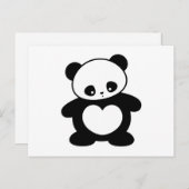 Kawaii Panda Postkarte (Vorne/Hinten)