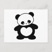 Kawaii Panda Postkarte (Vorderseite)