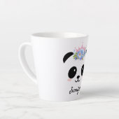 Kawaii Panda Queen personalisiert Milchtasse (Linke Ecke)