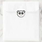 Kawaii Panda Runder Aufkleber (Tasche)