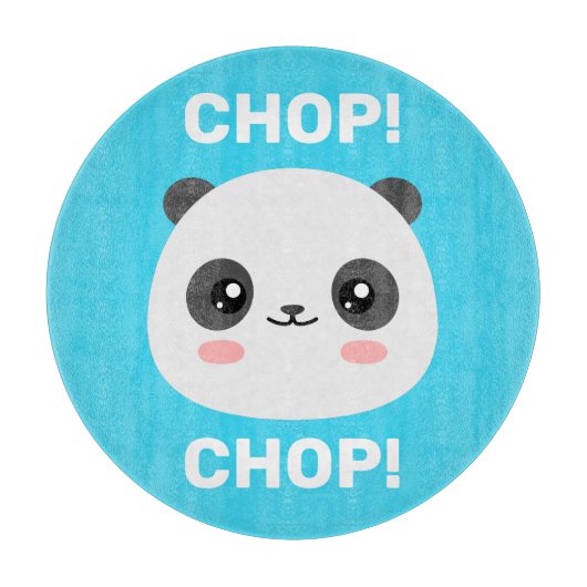Kawaii Panda Schneidebrett (Vorderseite)