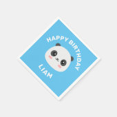 Kawaii Panda Serviette (Ecke)
