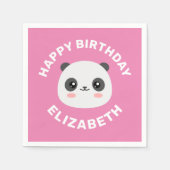 Kawaii Panda Serviette (Vorderseite)