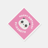 Kawaii Panda Serviette (Ecke)