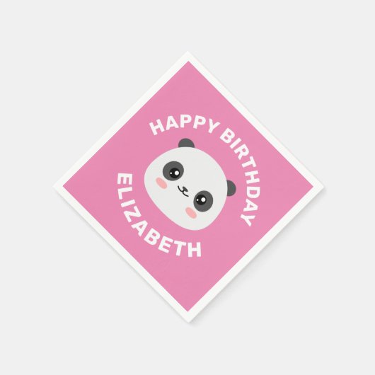 Kawaii Panda Serviette (Ecke)