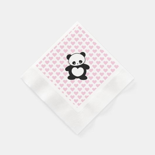 Kawaii Panda Serviette (Ecke)