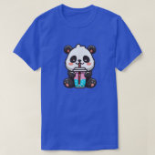 Kawaii Panda Sipping Bubble Tee - Kawaii Boba Tee (Design vorne)