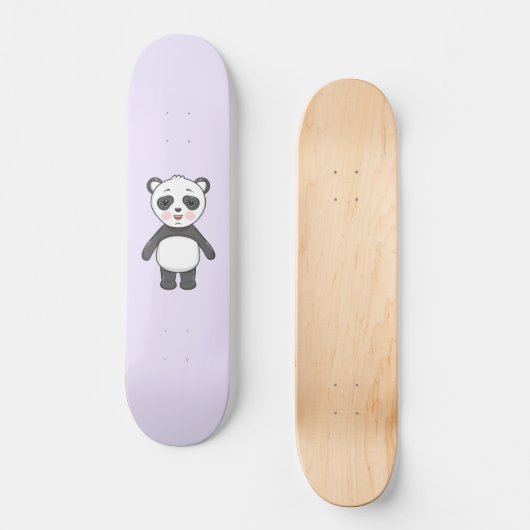 Kawaii Panda Skateboard (Vorderseite)