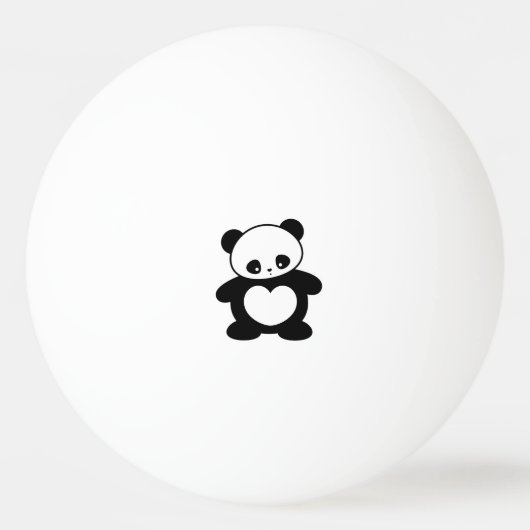 Kawaii Panda Tischtennisball (Vorderseite)