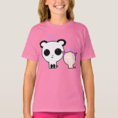 Kawaii Panda und Kitten T Shirt (Vorderseite)