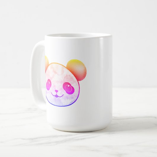 Kawaii Panda Zeichne farbenfroh Kaffeetasse (Vorderseite Links)